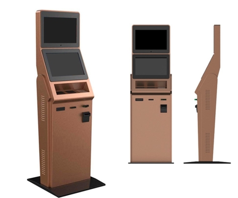 ATM Makinesi İçin Çift Ekranlı Çok Fonksiyonlu Barkod Tarayıcı Kiosk