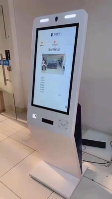 Dokunmatik Ekran ATM Kiosk Makinesi A4 Lazer Yazıcı / Kimlik Kartı Okuyucu / Kamera Ödeme