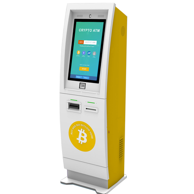 22 İnç Serbest Daimi Bitcoin ATM Kiosk Self Servis Bankacılık Kiosku