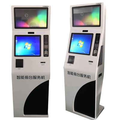 19 inç çift ekranlı self servis ödeme kiosk terminali ve perakende fatura alıcısı
