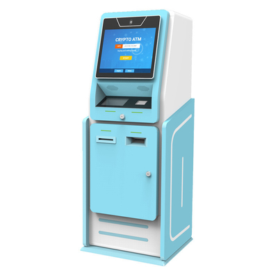 Benzin İstasyonu için 2 Yönlü Dijital Cryptocurrency Bitcoin ATM Kiosk 17 inç