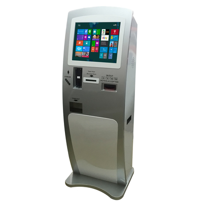 19 İnç Self Servis Kiosk Ödeme Makinesi Paraları Giriş ve Çıkış terminali