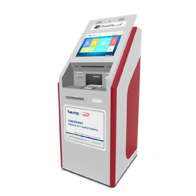 Bankalar Hepsi Bir Arada Nakit Ödeme Kiosk Makinesi 10 Nokta Dokunmatik Ekran