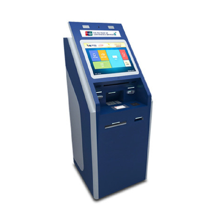 Bankalar Hepsi Bir Arada Nakit Ödeme Kiosk Makinesi 10 Nokta Dokunmatik Ekran