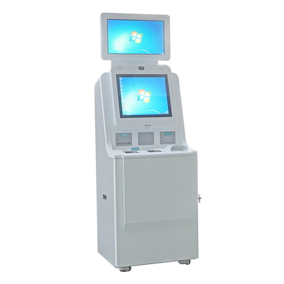 NFC Kart Okuyuculu Çift Ekranlı Win10 OS Hastanesi Self Servis Kiosk Makinesi